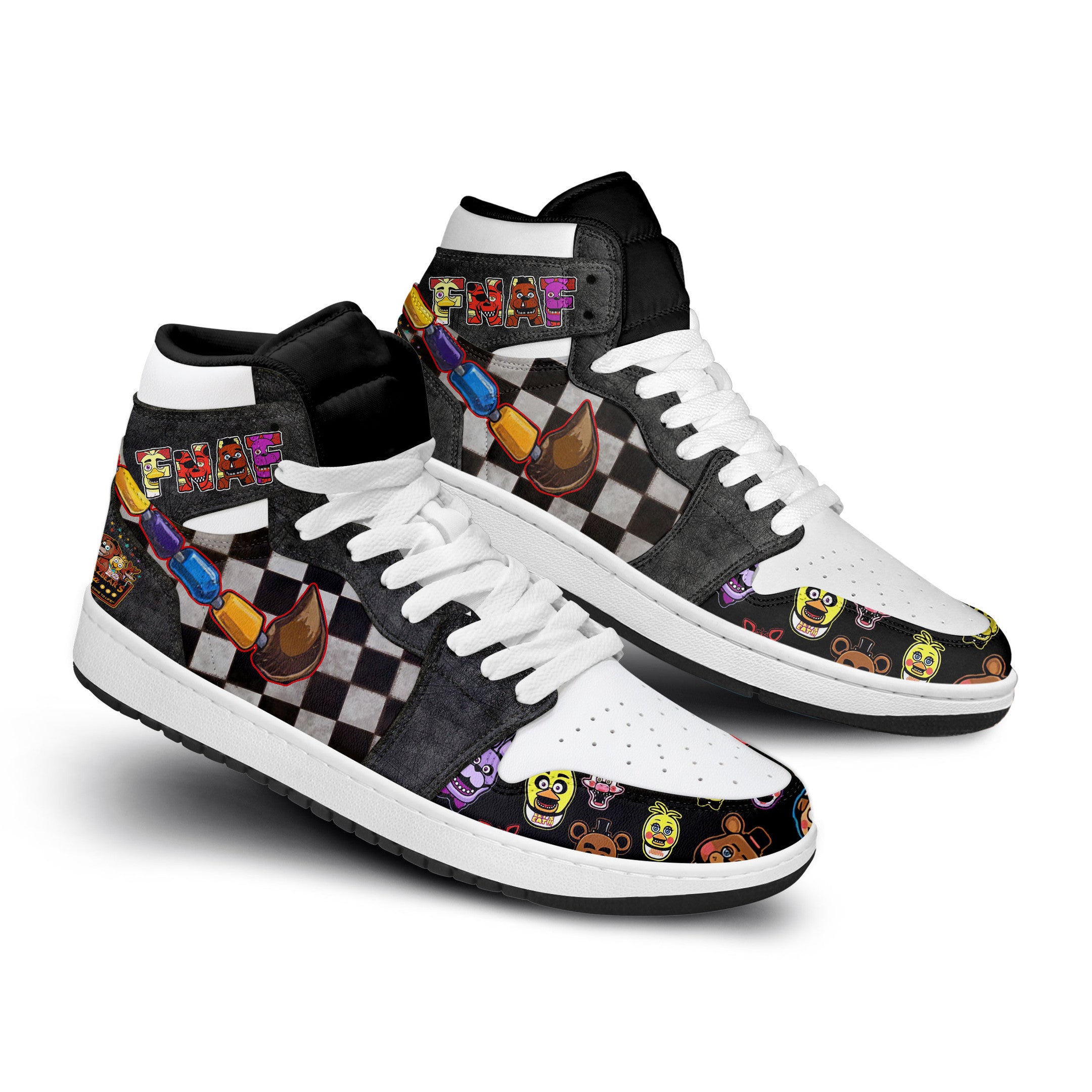 Ideafootwear Five Night At Freddy's AJ1 High Sneakers Shoes For Men And Women