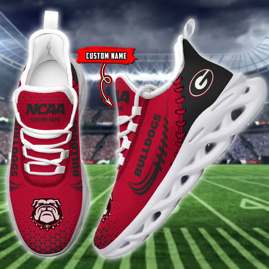 Ideafootwear Georgia Bulldogs NCAA Max Soul Shoes Sneakers For Men And Women