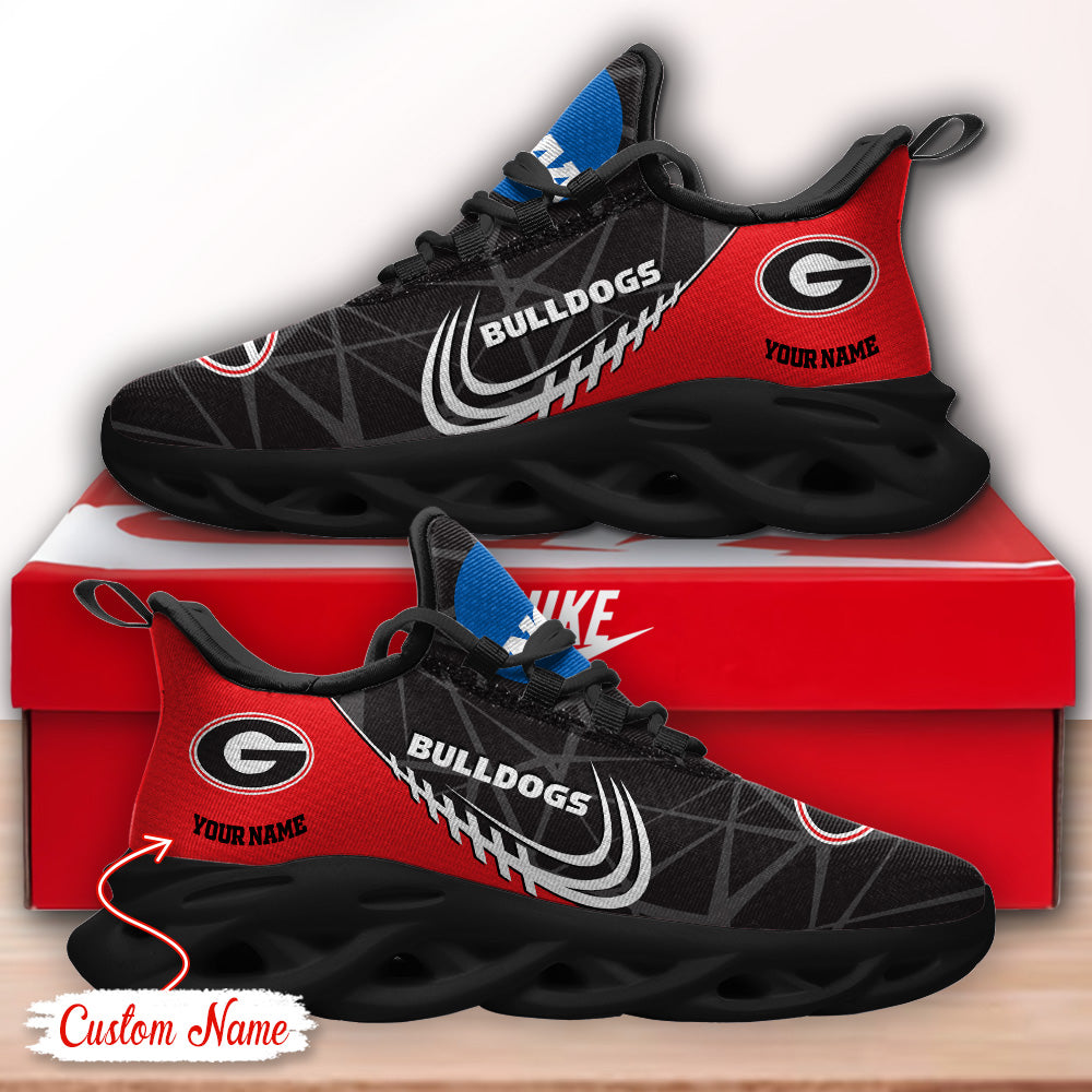 Ideafootwear Georgia Bulldogs NCAA Max Soul Shoes Sneakers For Men And Women