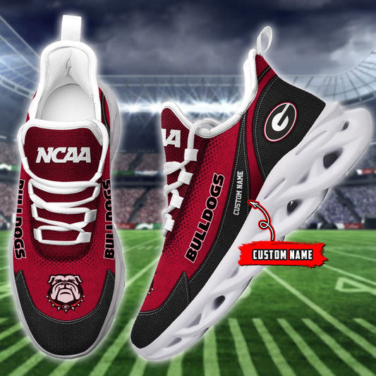 Ideafootwear Georgia Bulldogs NCAA Max Soul Shoes Sneakers For Men And Women