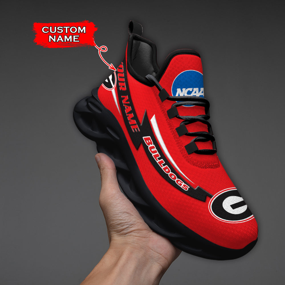 Ideafootwear Georgia Bulldogs NCAA Max Soul Shoes Sneakers For Men And Women
