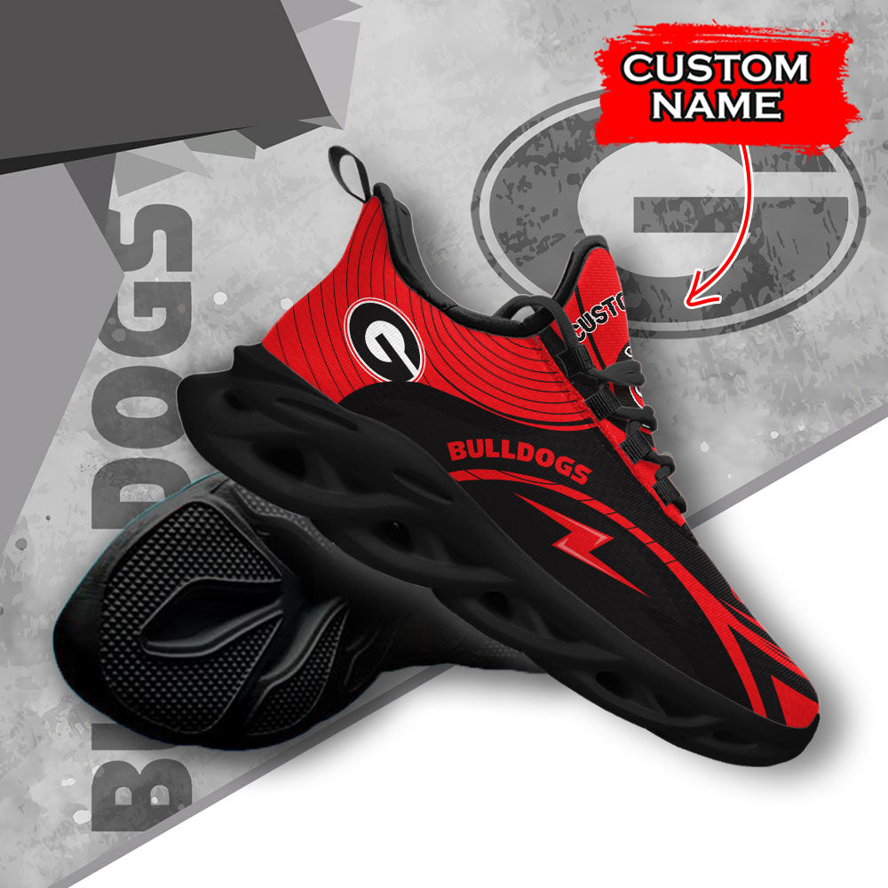 Ideafootwear Georgia Bulldogs NCAA Max Soul Shoes Sneakers For Men And Women