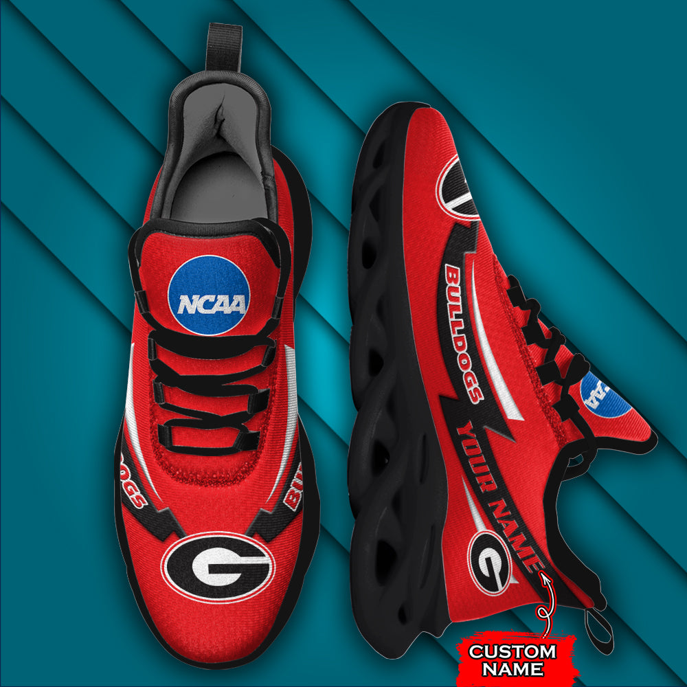 Ideafootwear Georgia Bulldogs NCAA Max Soul Shoes Sneakers For Men And Women