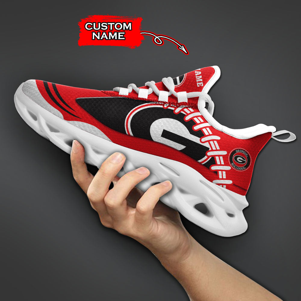 Ideafootwear Georgia Bulldogs NCAA Max Soul Shoes Sneakers For Men And Women