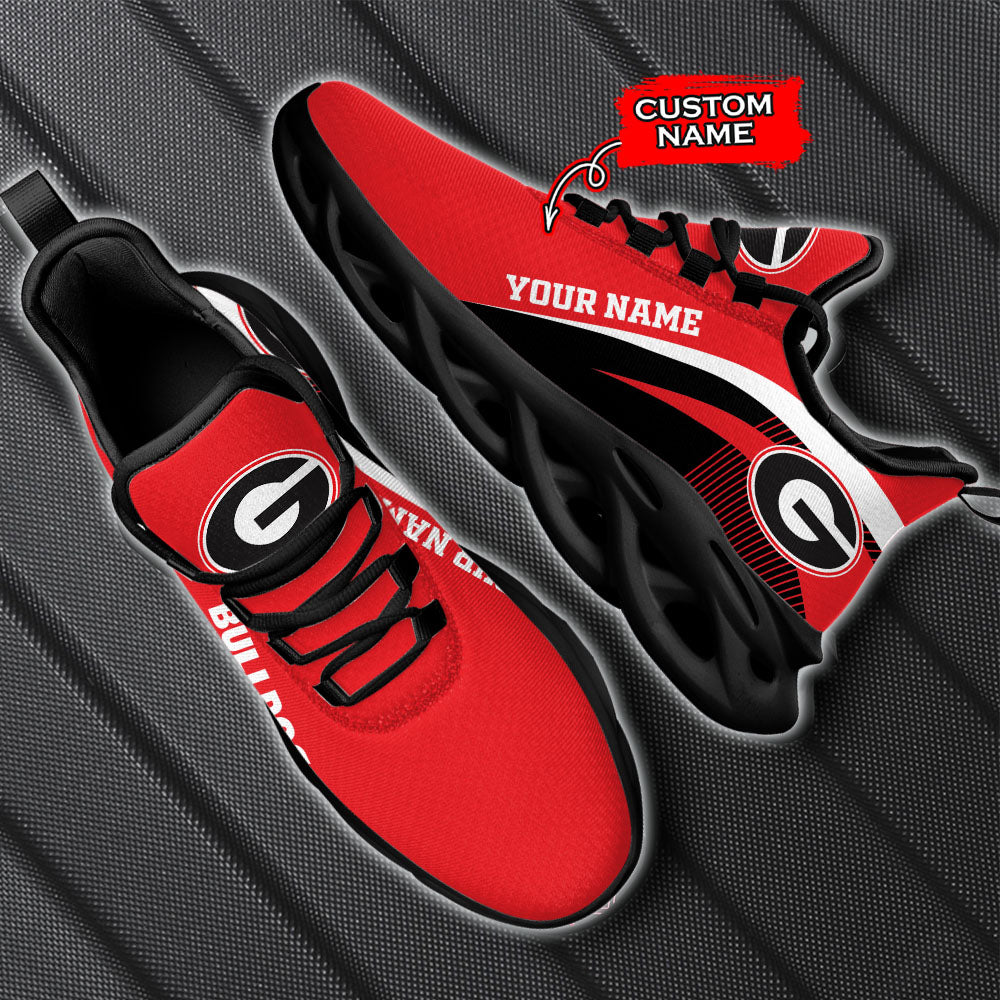 Ideafootwear Georgia Bulldogs NCAA Max Soul Shoes Sneakers For Men And Women