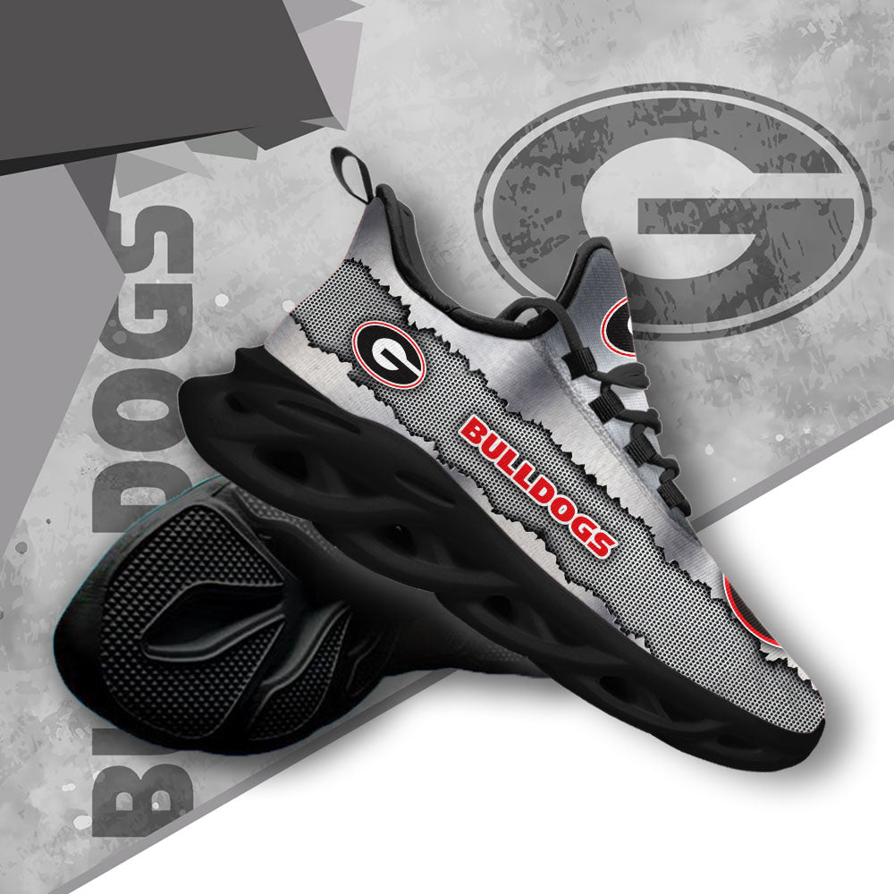 Ideafootwear Georgia Bulldogs NCAA Max Soul Shoes Sneakers For Men And Women