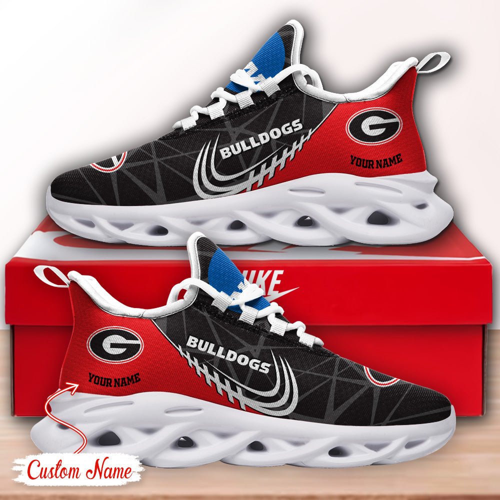 Ideafootwear Georgia Bulldogs NCAA Max Soul Shoes Sneakers For Men And Women