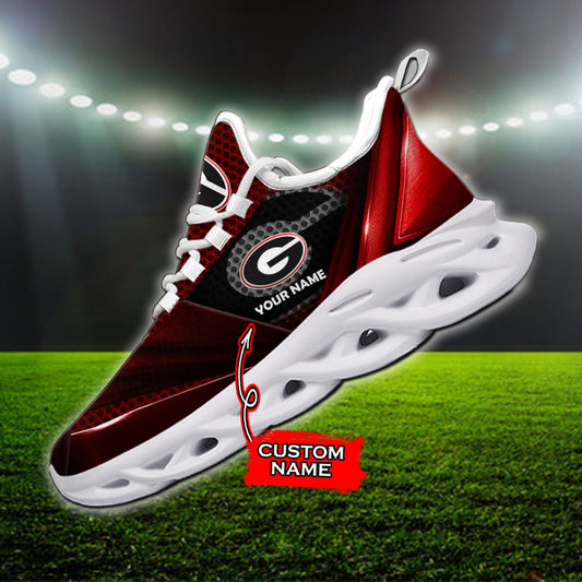 Ideafootwear Georgia Bulldogs NCAA Max Soul Shoes Sneakers For Men And Women