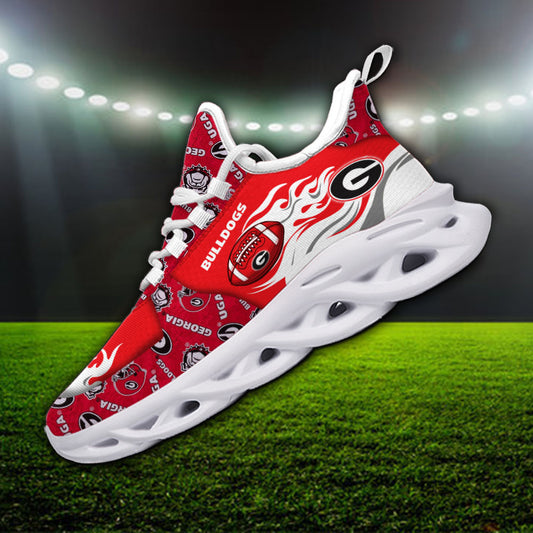 Ideafootwear Georgia Bulldogs NCAA Max Soul Shoes Sneakers For Men And Women