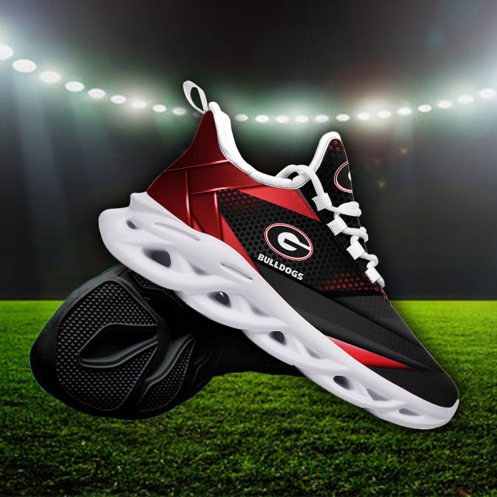 Ideafootwear Georgia Bulldogs NCAA Max Soul Shoes Sneakers For Men And Women
