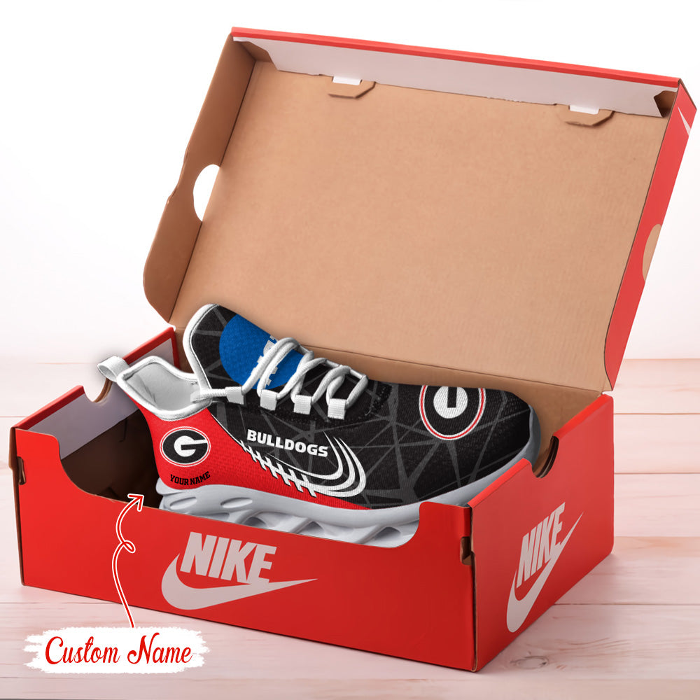 Ideafootwear Georgia Bulldogs NCAA Max Soul Shoes Sneakers For Men And Women