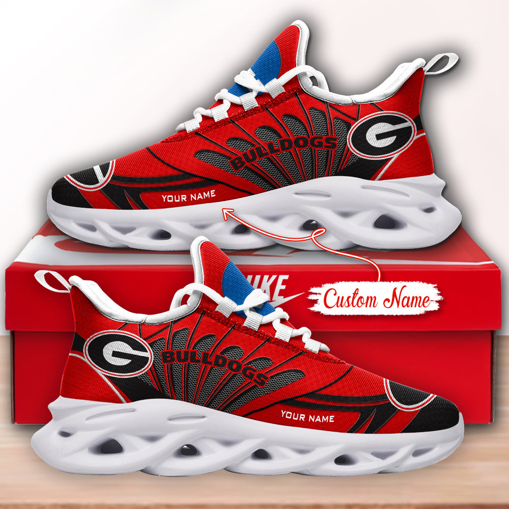 Ideafootwear Georgia Bulldogs NCAA Max Soul Shoes Sneakers For Men And Women