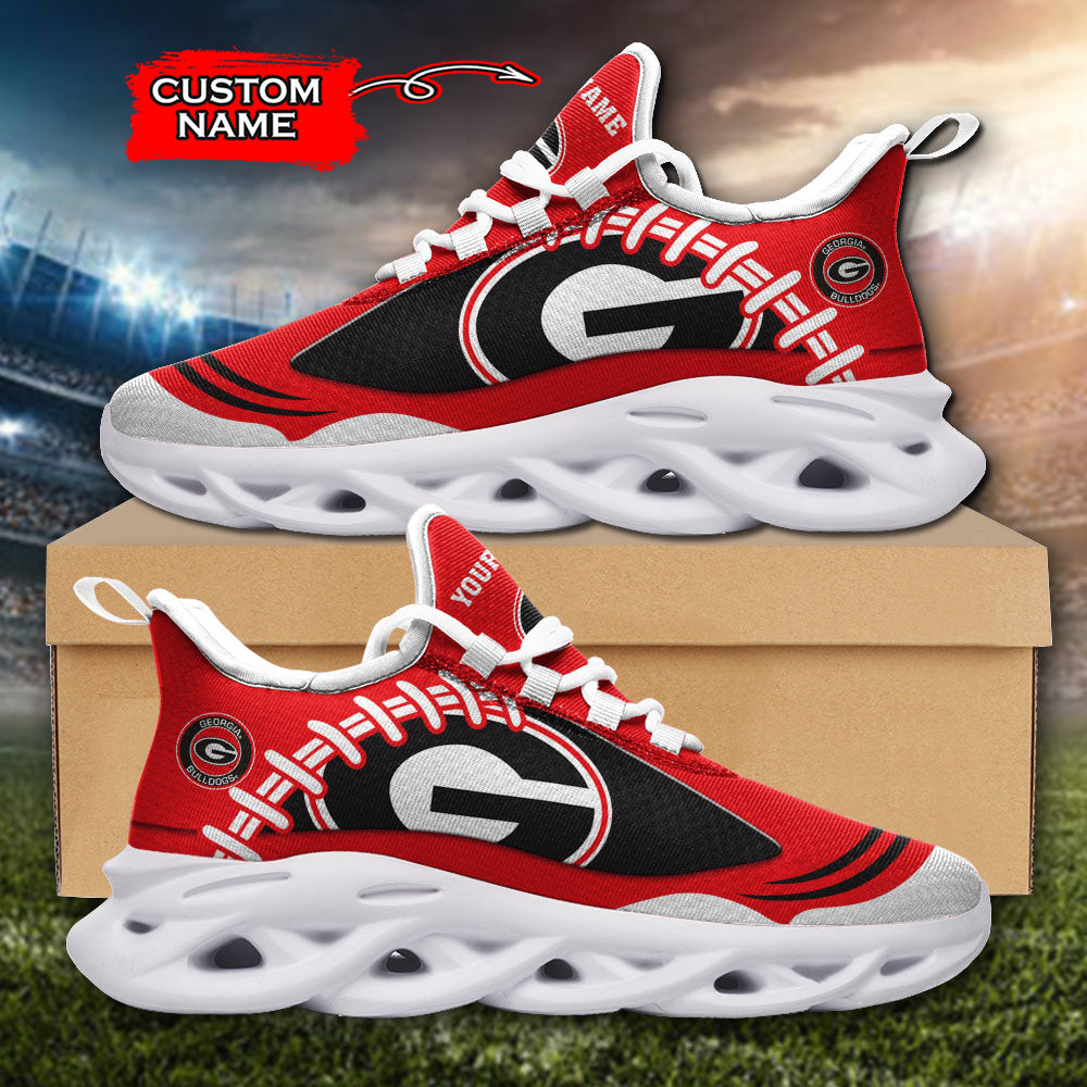 Ideafootwear Georgia Bulldogs NCAA Max Soul Shoes Sneakers For Men And Women