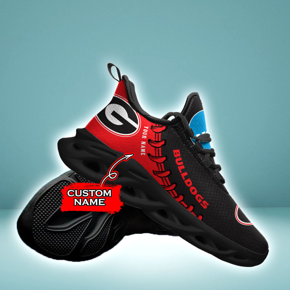 Ideafootwear Georgia Bulldogs NCAA Max Soul Shoes Sneakers For Men And Women