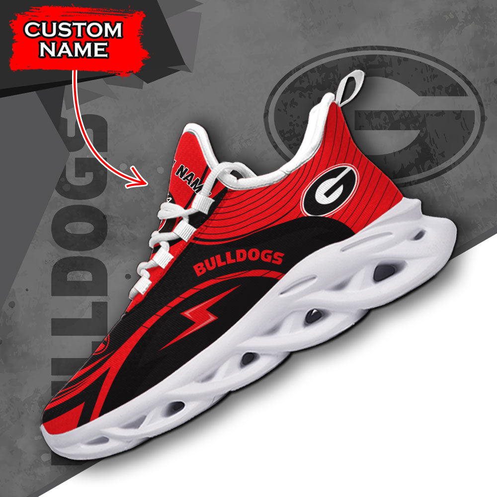 Ideafootwear Georgia Bulldogs NCAA Max Soul Shoes Sneakers For Men And Women
