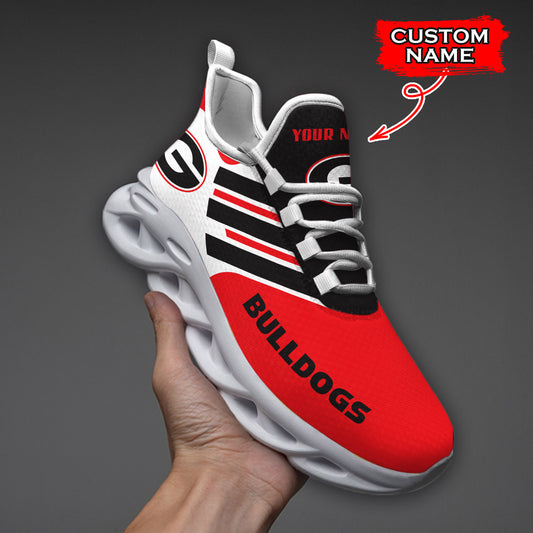 Ideafootwear Georgia Bulldogs NCAA Max Soul Shoes Sneakers For Men And Women