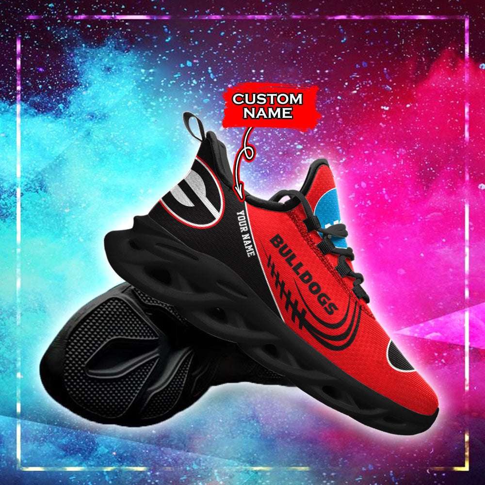 Ideafootwear Georgia Bulldogs NCAA Max Soul Shoes Sneakers For Men And Women