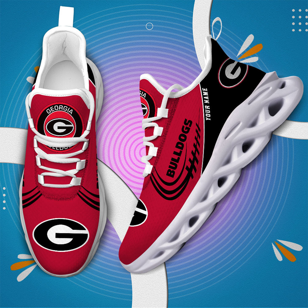 Ideafootwear Georgia Bulldogs NCAA Max Soul Shoes Sneakers For Men And Women