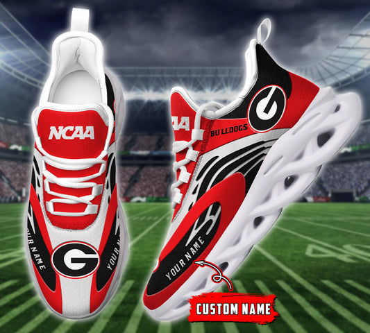 Ideafootwear Georgia Bulldogs NCAA Max Soul Shoes Sneakers For Men And Women
