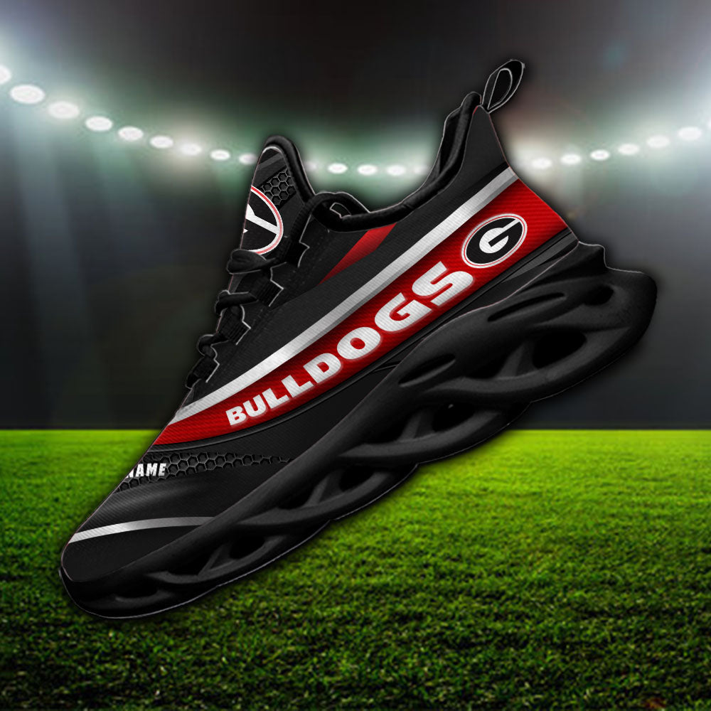 Ideafootwear Georgia Bulldogs NCAA Max Soul Shoes Sneakers For Men And Women