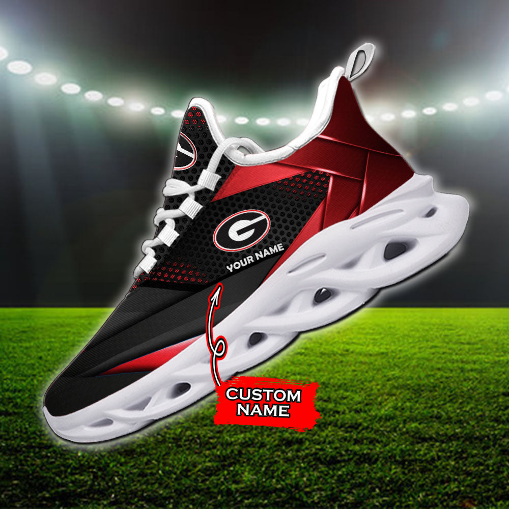 Ideafootwear Georgia Bulldogs NCAA Max Soul Shoes Sneakers For Men And Women