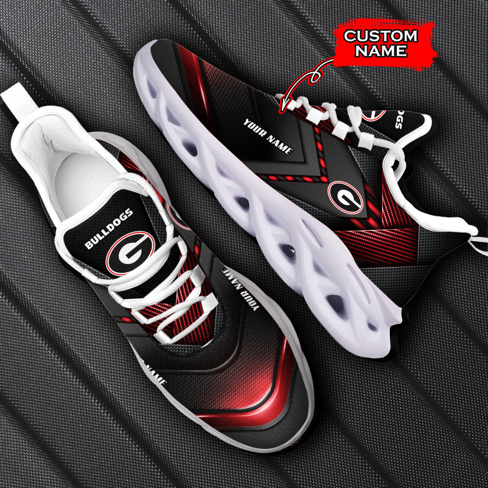 Ideafootwear Georgia Bulldogs NCAA Max Soul Shoes Sneakers For Men And Women