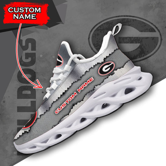 Ideafootwear Georgia Bulldogs NCAA Max Soul Shoes Sneakers For Men And Women