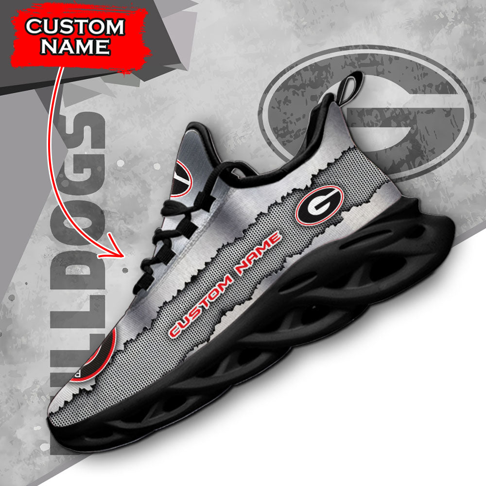 Ideafootwear Georgia Bulldogs NCAA Max Soul Shoes Sneakers For Men And Women