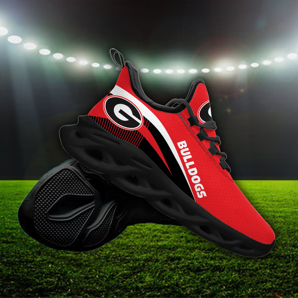 Ideafootwear Georgia Bulldogs NCAA Max Soul Shoes Sneakers For Men And Women