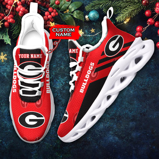 Ideafootwear Georgia Bulldogs NCAA Max Soul Shoes Sneakers For Men And Women