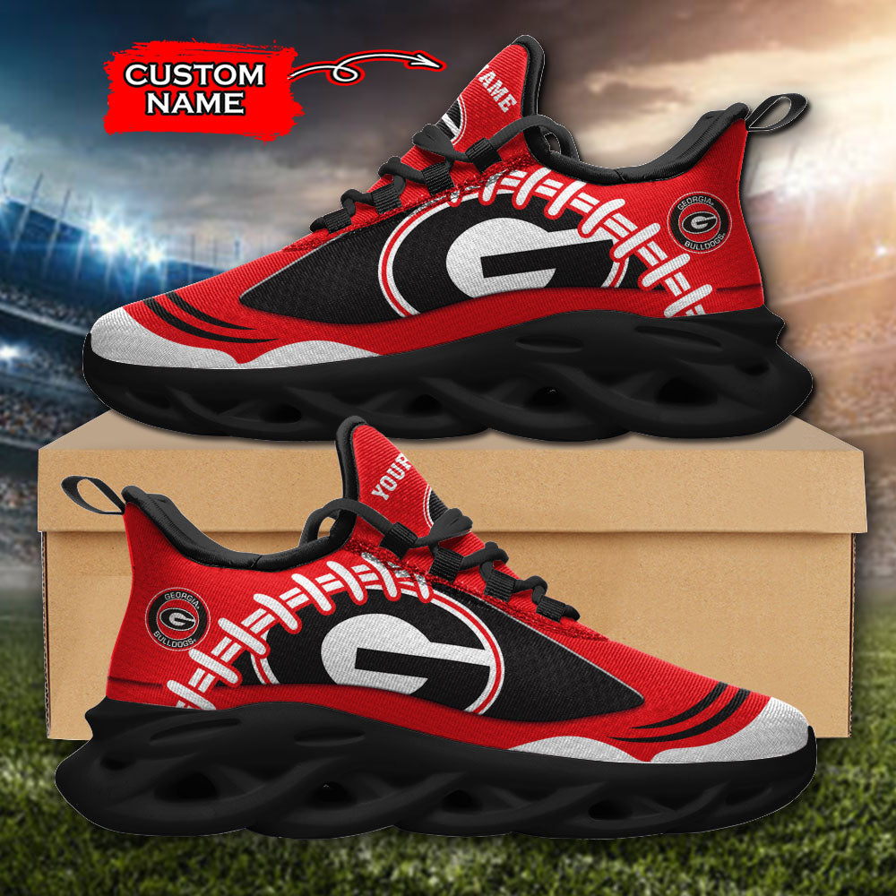 Ideafootwear Georgia Bulldogs NCAA Max Soul Shoes Sneakers For Men And Women