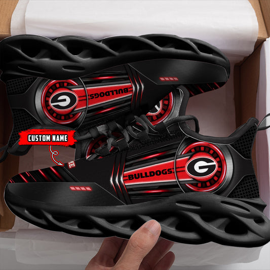 Ideafootwear Georgia Bulldogs NCAA Max Soul Shoes Sneakers For Men And Women