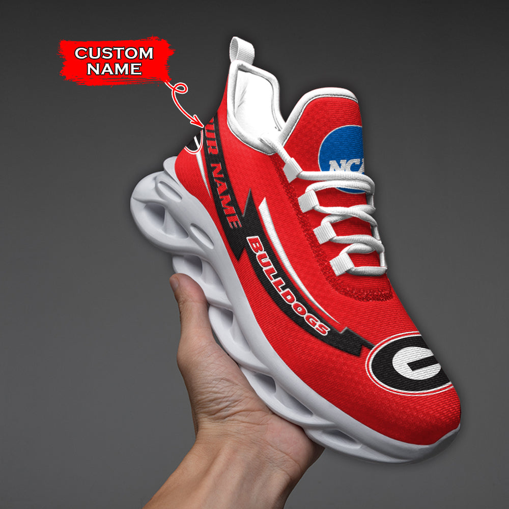 Ideafootwear Georgia Bulldogs NCAA Max Soul Shoes Sneakers For Men And Women