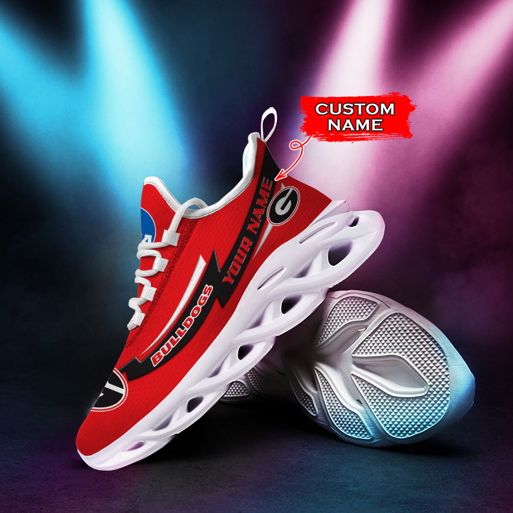 Ideafootwear Georgia Bulldogs NCAA Max Soul Shoes Sneakers For Men And Women