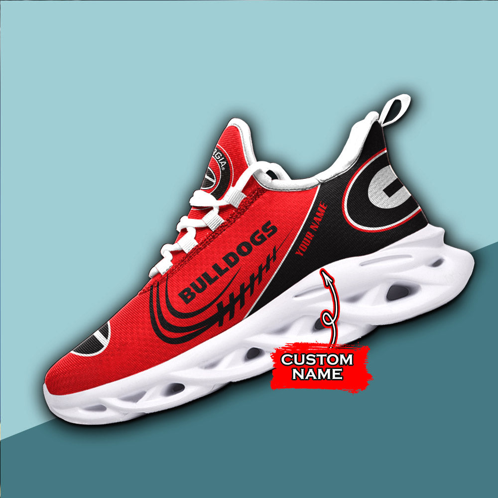 Ideafootwear Georgia Bulldogs NCAA Max Soul Shoes Sneakers For Men And Women