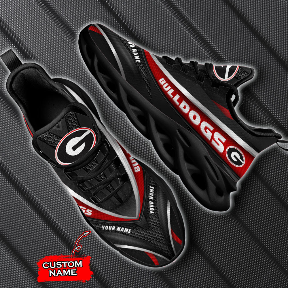 Ideafootwear Georgia Bulldogs NCAA Max Soul Shoes Sneakers For Men And Women