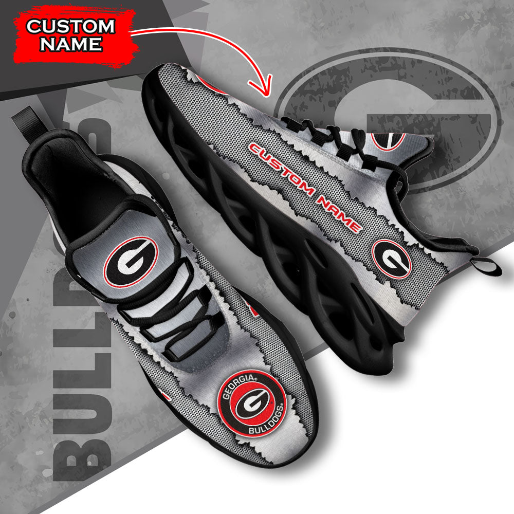 Ideafootwear Georgia Bulldogs NCAA Max Soul Shoes Sneakers For Men And Women