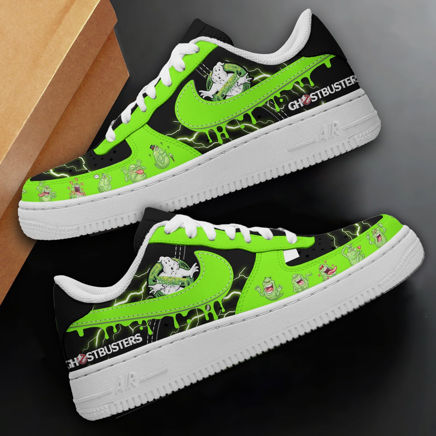 Ideafootwear Ghostbusters Air Low-Top Sneakers Shoes For Men And Women