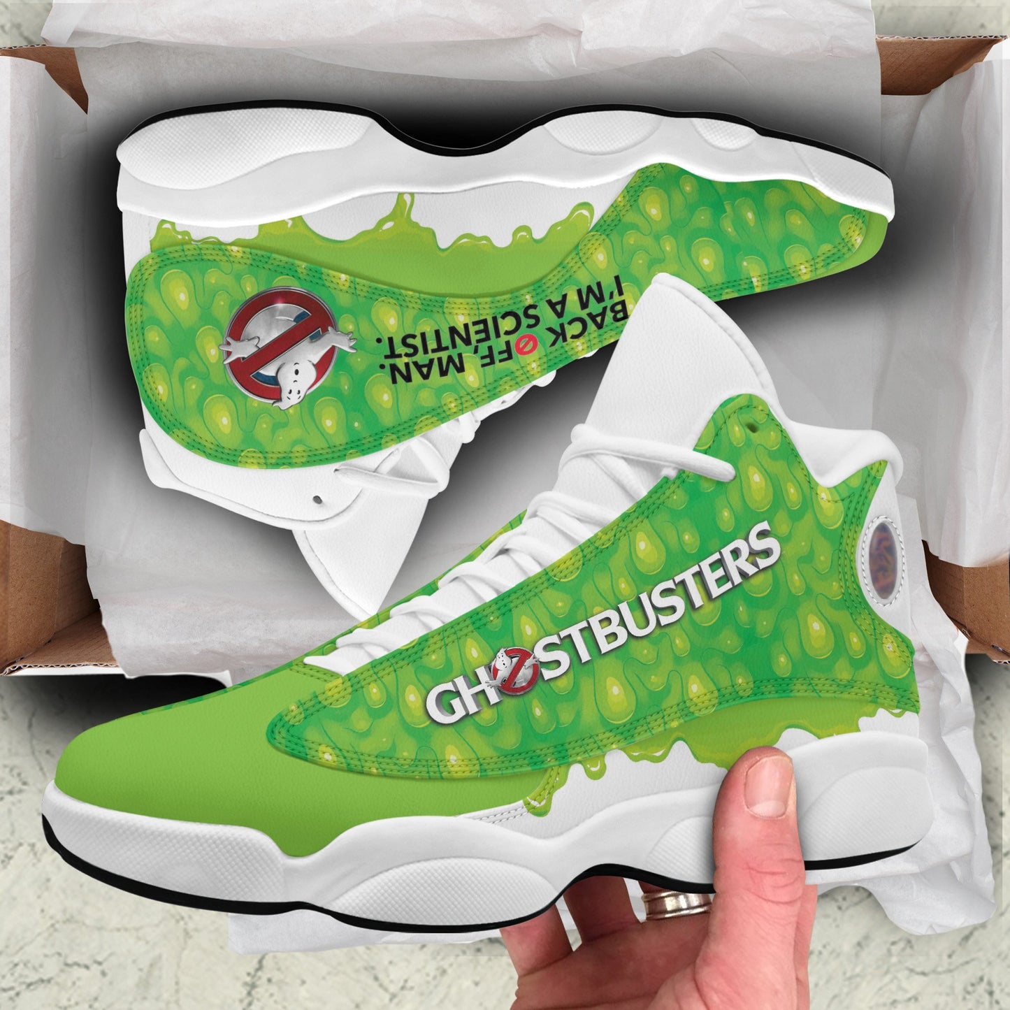 Ideafootwear Ghostbusters AJ13 Sneakers Shoes For Men And Women