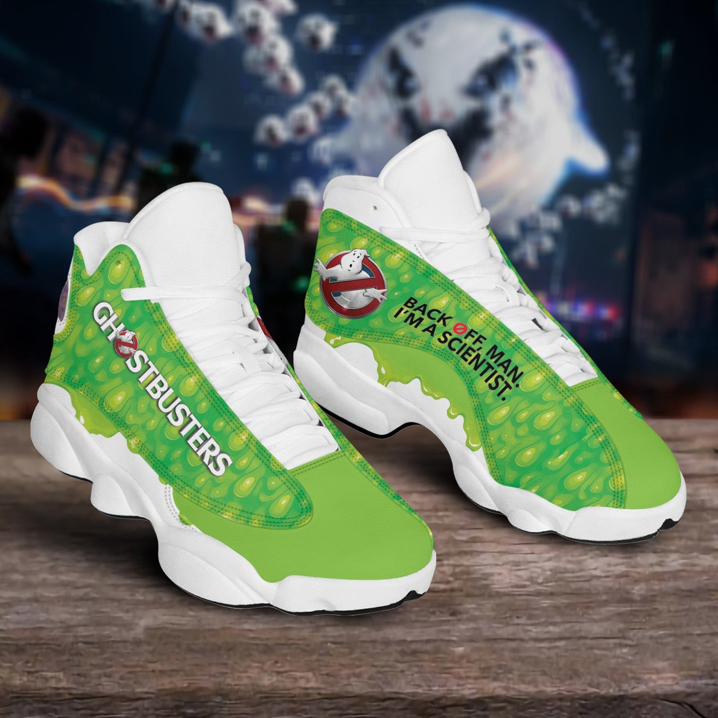 Ideafootwear Ghostbusters AJ13 Sneakers Shoes For Men And Women