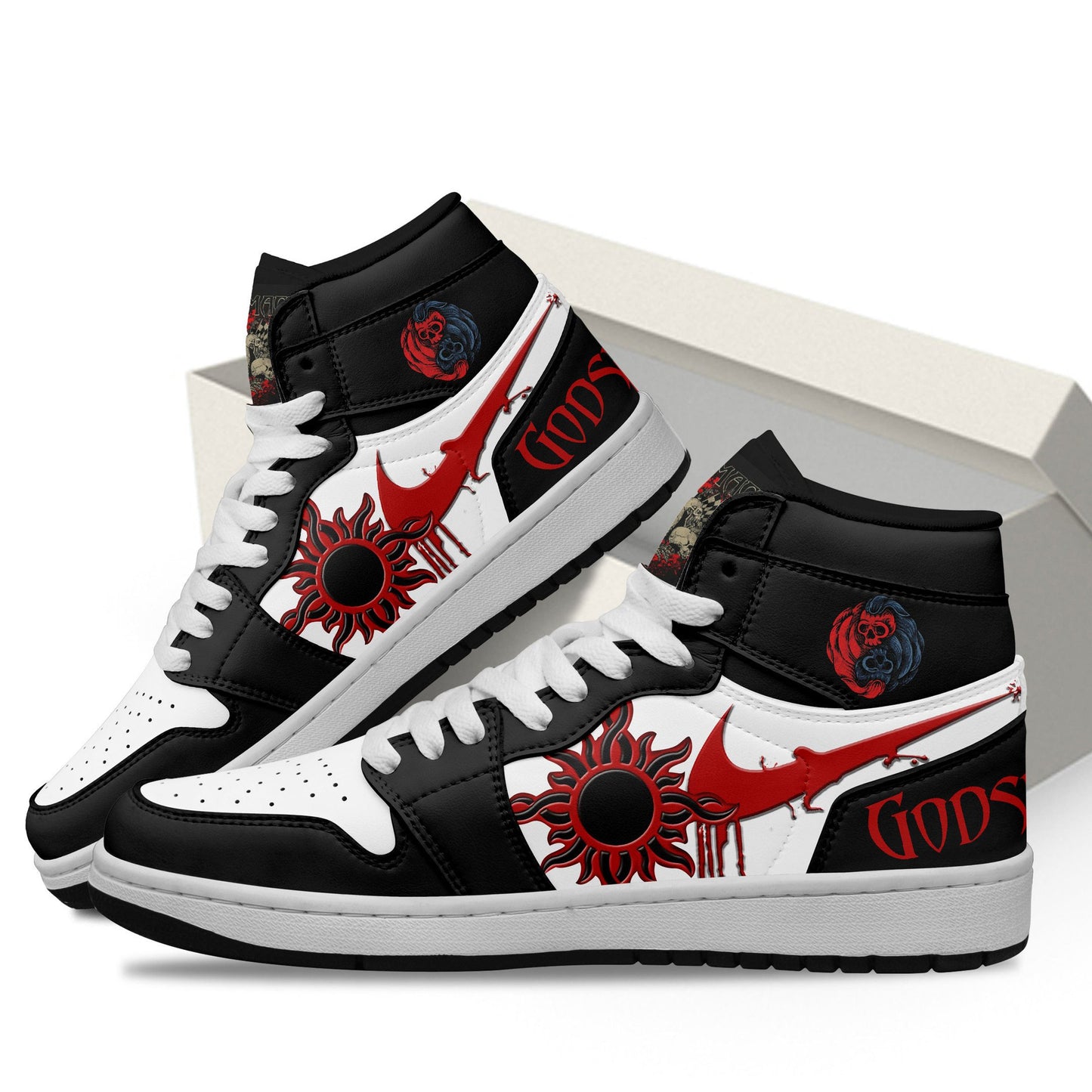 Ideafootwear Godsmack AJ1 High Sneakers Shoes For Men And Women