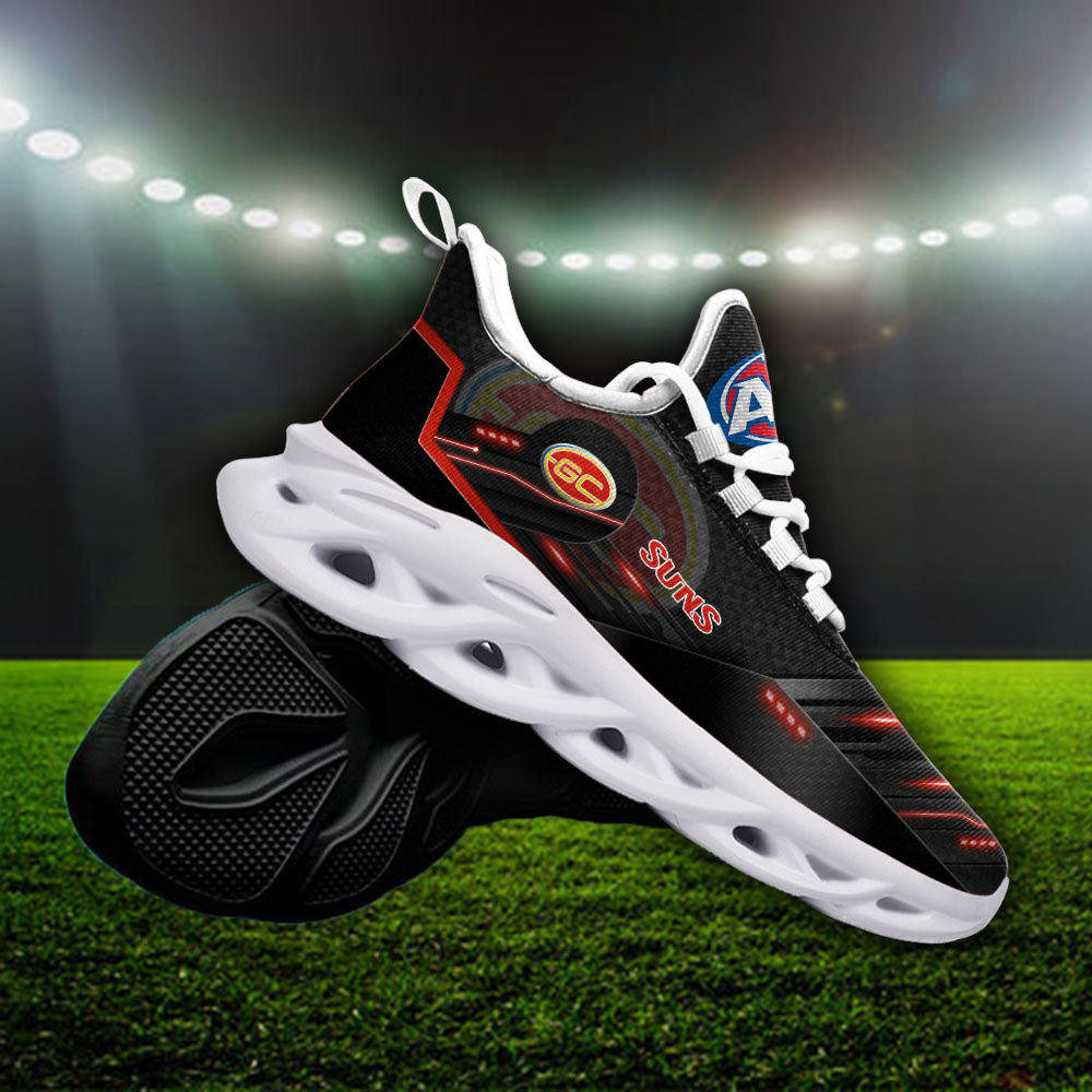 Ideafootwear Gold Coast Suns AFL Max Soul Shoes Sneakers For Men And Women