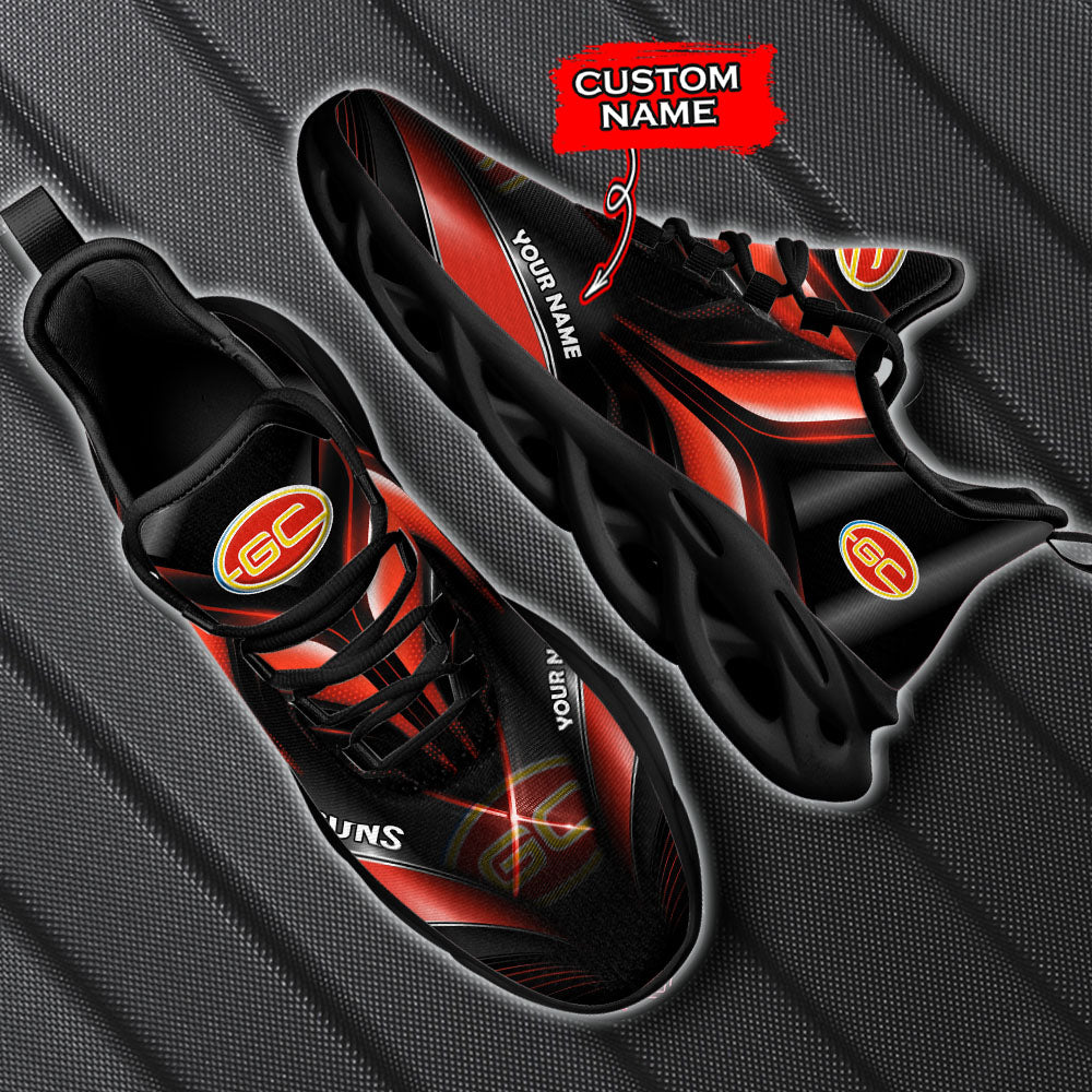 Ideafootwear Gold Coast Suns AFL Max Soul Shoes Sneakers For Men And Women