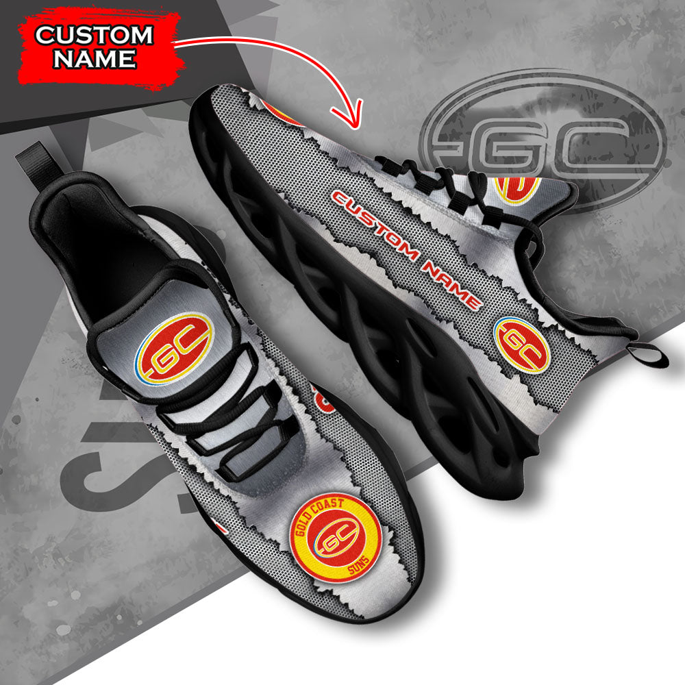 Ideafootwear Gold Coast Suns AFL Max Soul Shoes Sneakers For Men And Women