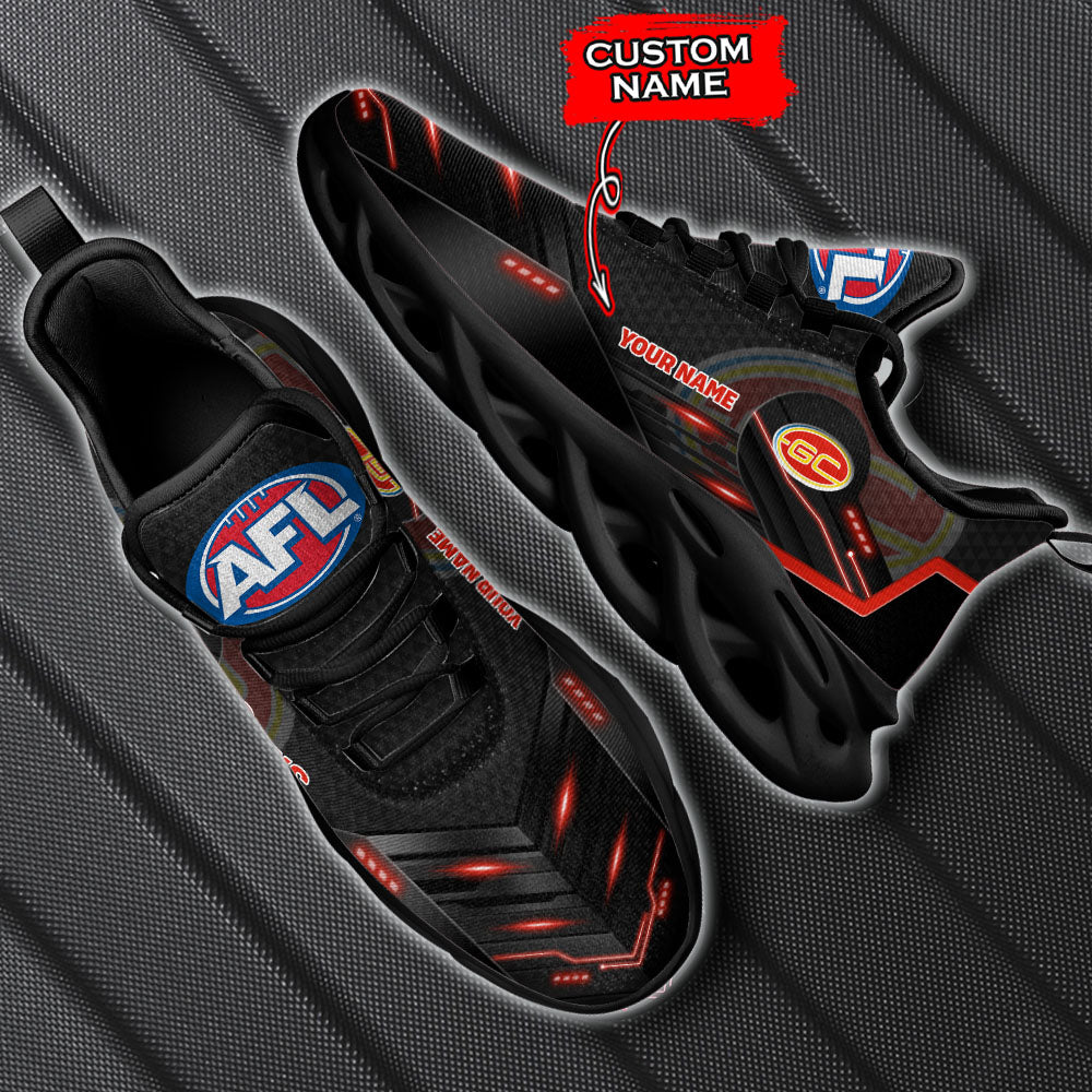 Ideafootwear Gold Coast Suns AFL Max Soul Shoes Sneakers For Men And Women