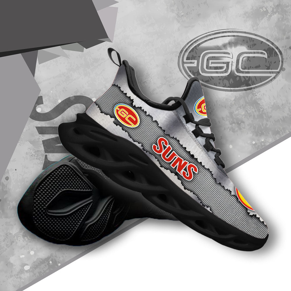 Ideafootwear Gold Coast Suns AFL Max Soul Shoes Sneakers For Men And Women