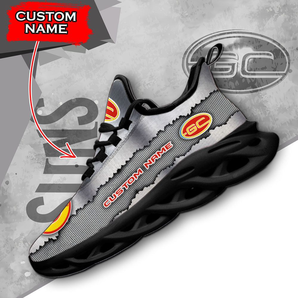 Ideafootwear Gold Coast Suns AFL Max Soul Shoes Sneakers For Men And Women