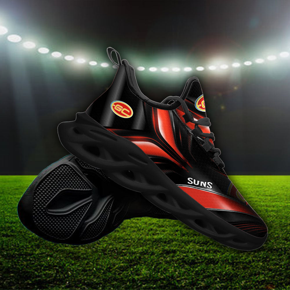 Ideafootwear Gold Coast Suns AFL Max Soul Shoes Sneakers For Men And Women