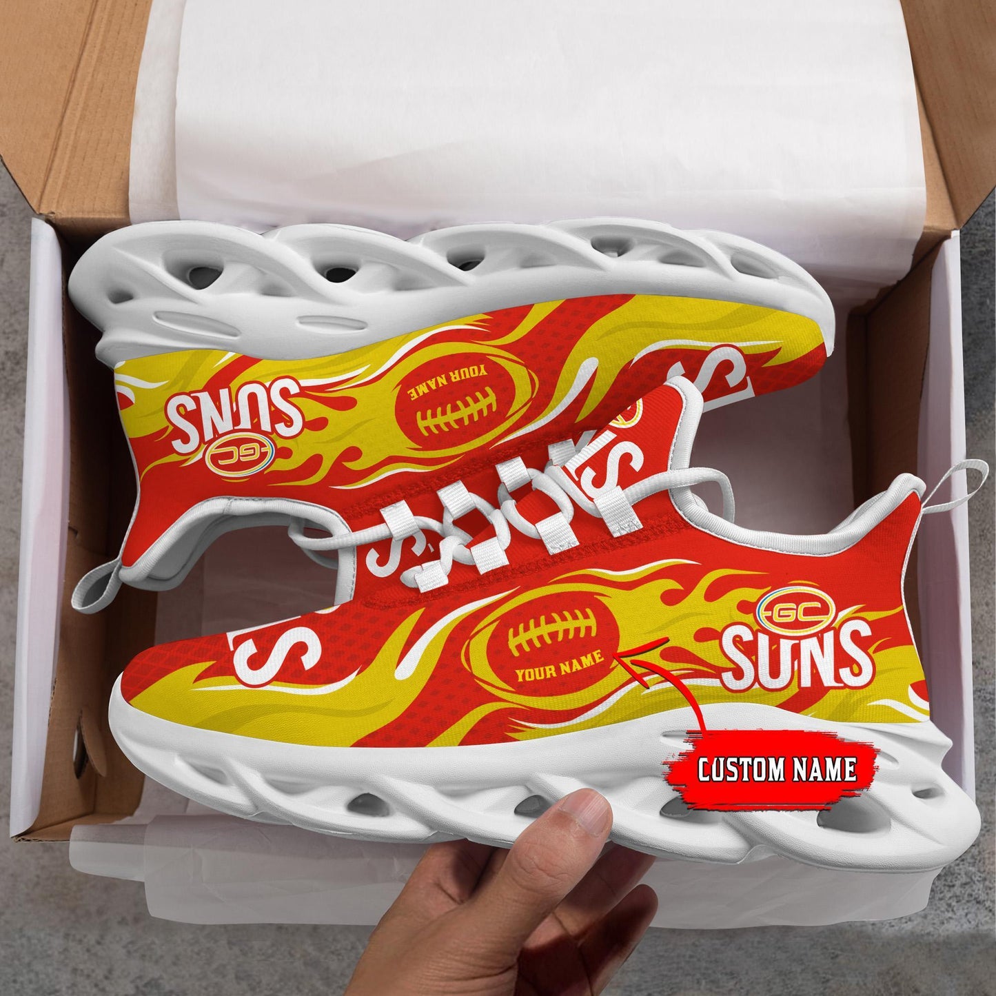 Ideafootwear Gold Coast Suns Max Soul Shoes Sneakers For Men And Women