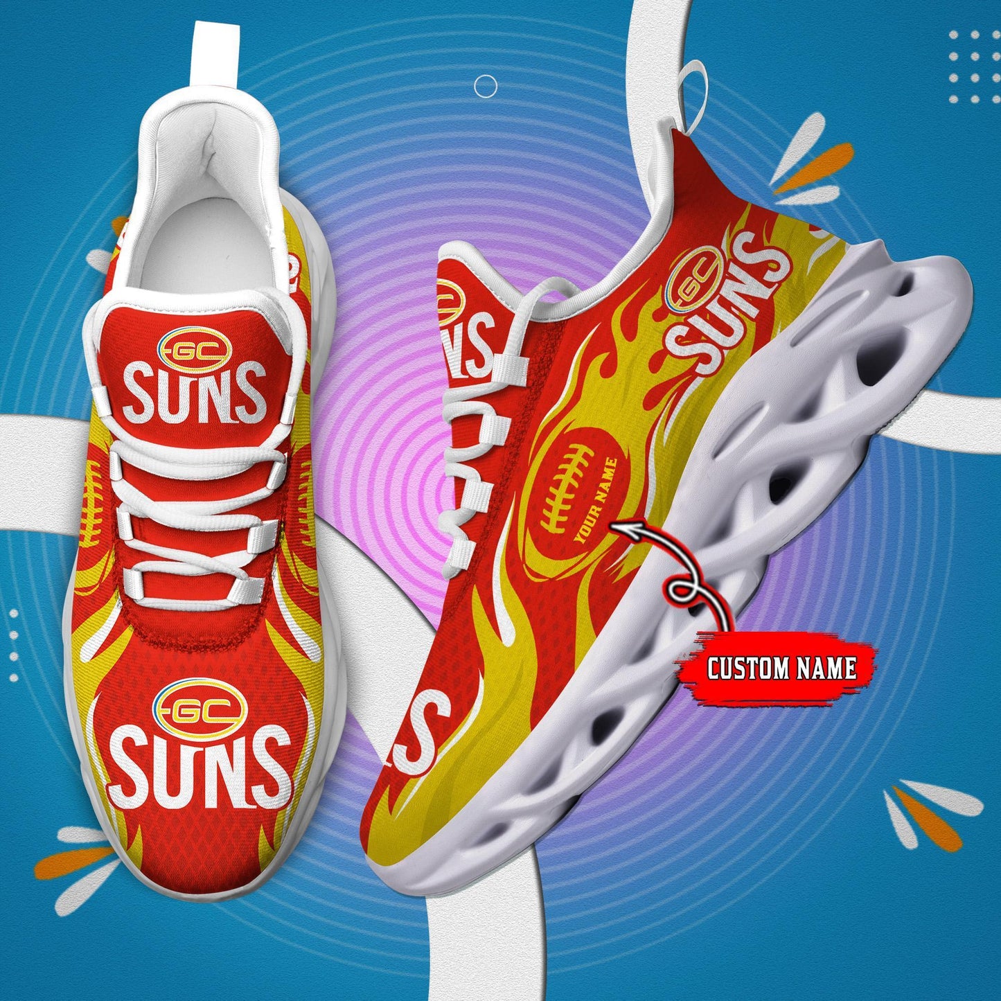 Ideafootwear Gold Coast Suns Max Soul Shoes Sneakers For Men And Women